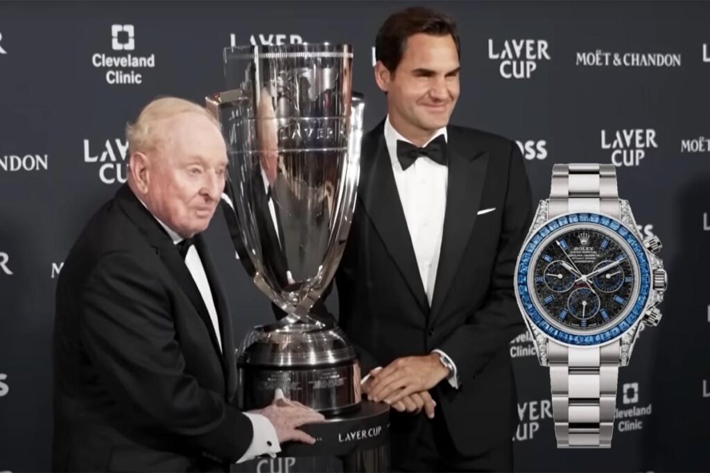 Federer deslumbra en la Laver Cup con un Rolex Daytona exclusivo que sorprende a Alcaraz