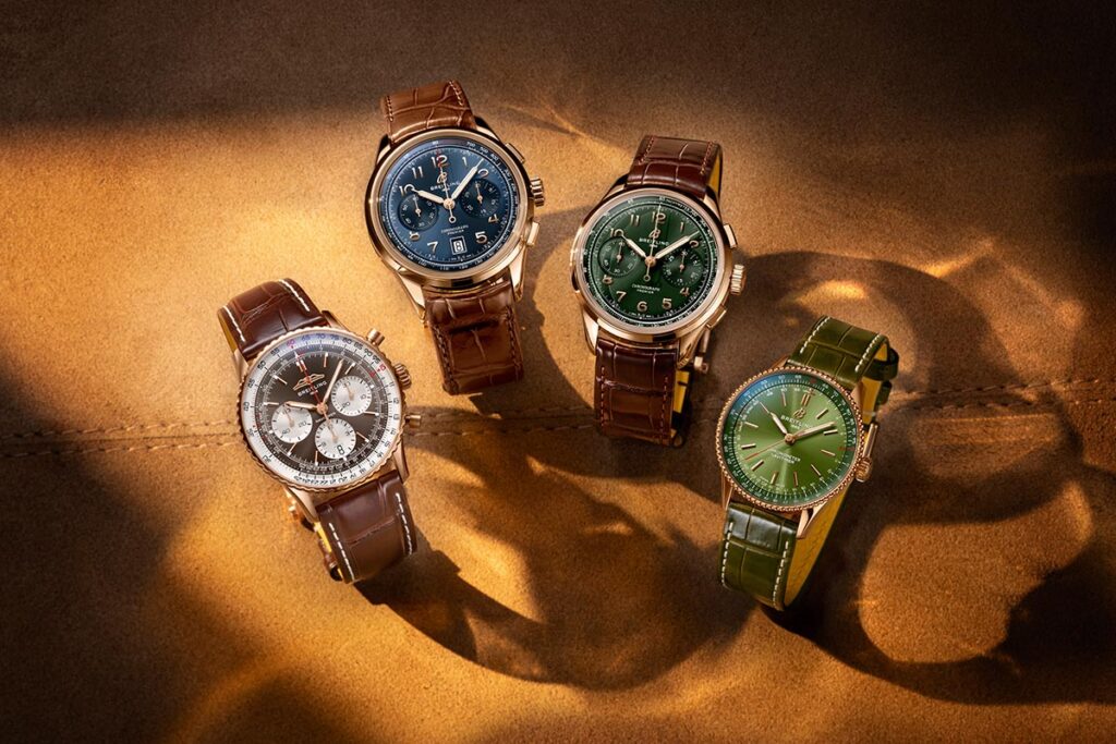 Breitling lanza colección cápsula en oro con cinco relojes icónicos