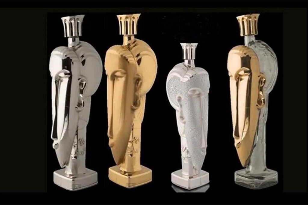 Botella de agua Acqua di Cristallo Tributo a Modigliani, lujo extremo con cristal, oro y platino